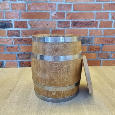 15 litres food fermenting oak barrel