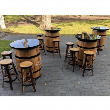 Bar table with chairs 2